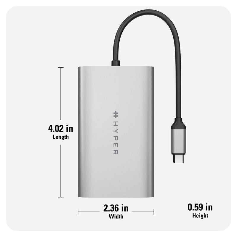 Hyper HyperDrive Dual USB to HDMI Adapter â€” 4K HDMI Splitter w/ 100W Power Delivery Charging â€“ Seamless Plug & Play Compatible w/ M1, M2, M3, and M4 MacBook, Windows, Chromebook - Image 3